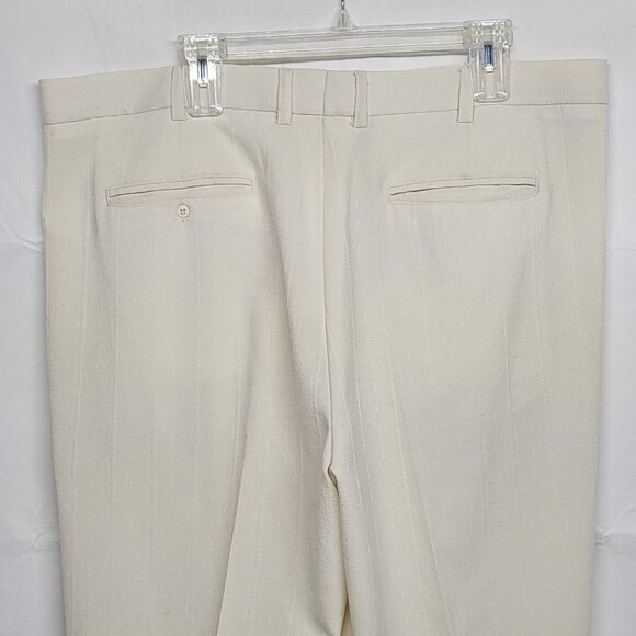 Vintage Virgola Uomo Mens Dress Pants 42 ( Fit 41 X 29 ) Pleated Front Textured - Picture 8 of 15